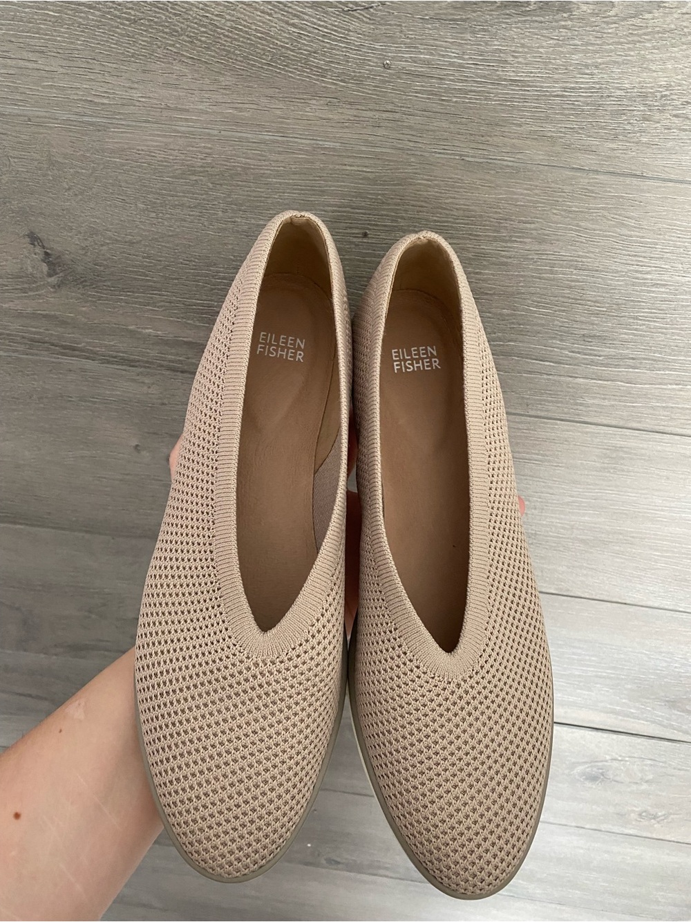 Eileen Fisher Heaven Stretch Knit Wedge Ballet Flat 10